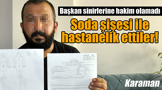 Maç kavgasında soda şişesi ile saldırdılar