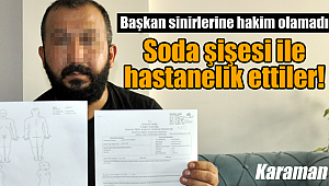 Maç kavgasında soda şişesi ile saldırdılar