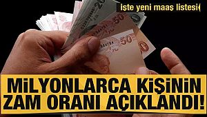 Memurların ve emeklilerin yeni maaşları belli oldu