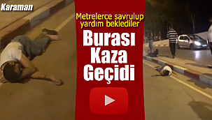 Metrelerce savrulup yardım beklediler