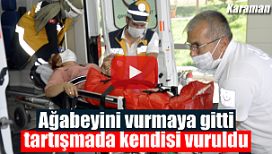 Ağabeyini vurmaya gitti tartışmada kendisi vuruldu