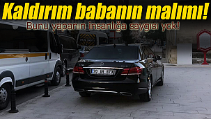 Kaldırımlara park edilen araçlar tepki çekiyor