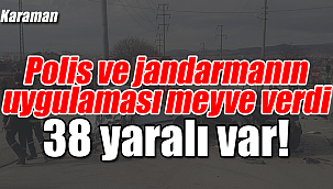 Karaman'da kurban bayramı bilançosu 38 yaralı
