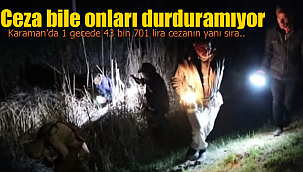 Karaman'da onları cezalar bile durduramıyor
