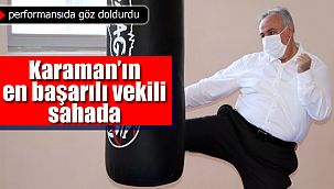 Karaman'ın milletvekili Şeker sahada