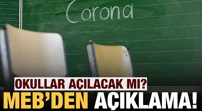 Okullar ile ilgili yeni açıklama