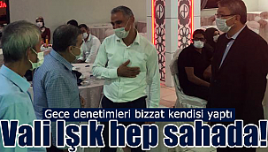 Vali Mehmet Alpaslan Işık denetlemeleri bizzat kendisi yaptı