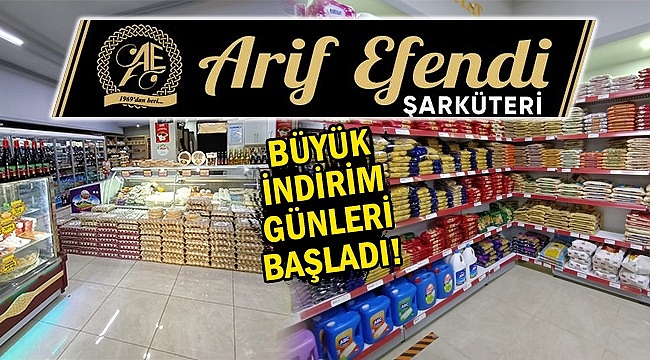 Arif Efendi Şarküteriden müşterilerine jest