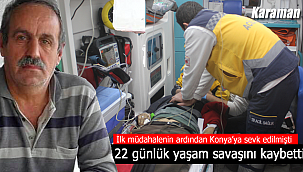 Karaman'da damdan düşen kişi hayatını kaybetti