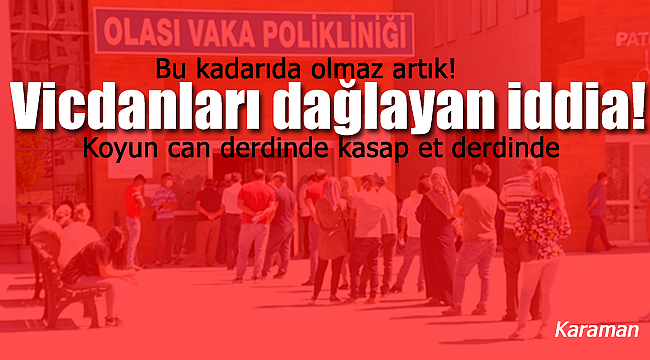 Karaman'da vicdanları dağlayan iddia bu kadar da olmaz