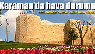 Karaman'da yeni haftada hava durumu