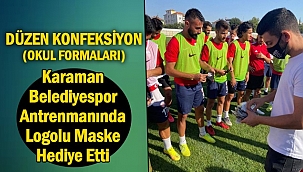 Düzen Konfeksiyondan Karaman'ın takımına destek: