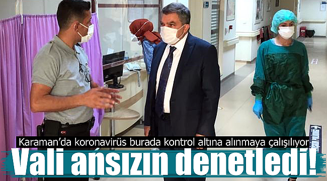 Vali Mehmet Alpaslan Işık ansızın denetledi