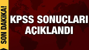 2020 KPSS sonuçları biraz önce açıklandı