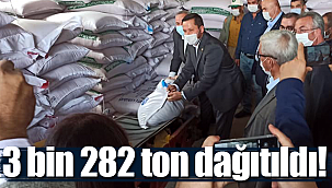 Karaman'da zarar gören çiftçiye 3 bin 282 ton tohum desteği