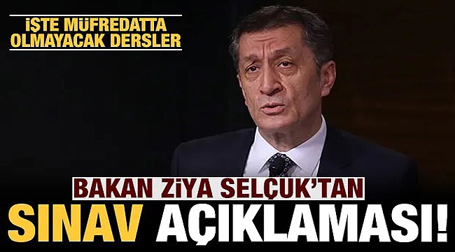 Milli Eğitim Bakanından sınav açıklaması geldi