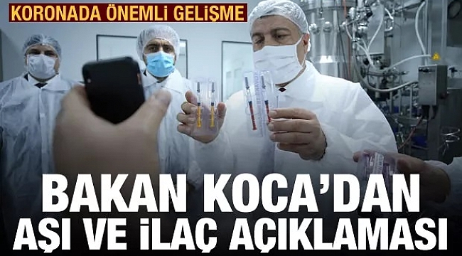 Türk koronavirüs aşısında önemli açıklama