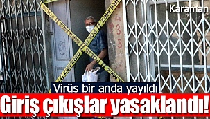 Virüs bir anda yayıldı, giriş çıkışlar yasaklandı