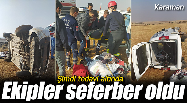 Araçta sıkıtı ekipler seferber oldu