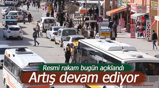 Karaman'da artış devam ediyor resmi rakamlar açıklandı