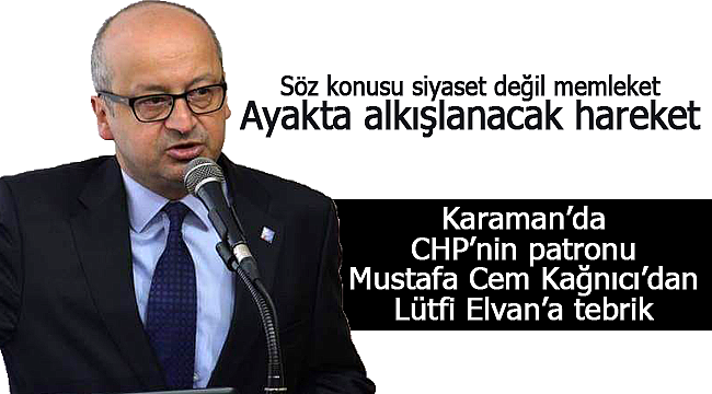 Mustafa Cem Kağnıcı Lütfi Elvan'ı tebrik etti