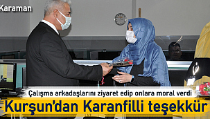 Müdür Kurşun'dan karanfilli ziyaret