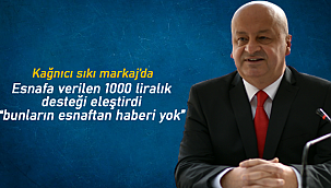 Mustafa Cem Kağnıcı sıkı markajda, "Bunların esnaftan haberi yok"