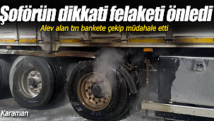 Şoförün dikkati felaketi önledi