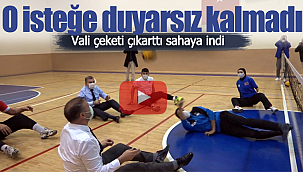 Vali Işık o talebi geri çevirmedi ceketi çıkarıp sahaya indi