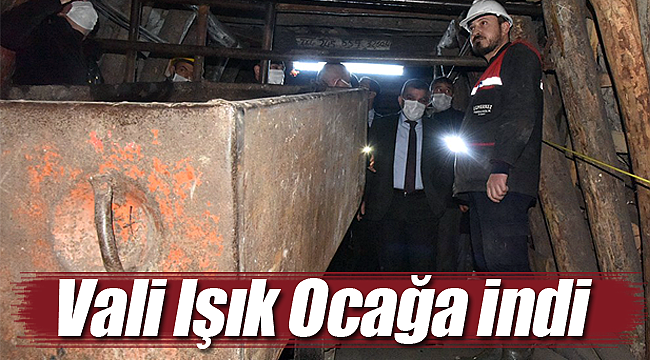 Vali Mehmet Alpaslan Işık kömür ocağına indi