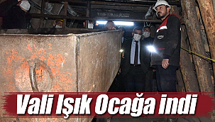 Vali Mehmet Alpaslan Işık kömür ocağına indi