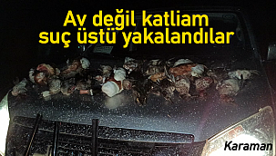 Av değil katliam, suç üstü yakalandılar