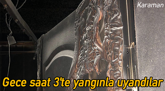 Gece saat 3'te yangınla uyandılar