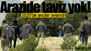 Karaman'da 2020'de kaçak avcılar avlandı