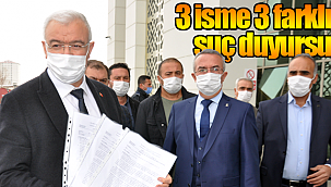 Karaman'da ak partiden 3 isme suç duyursu