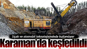 Karaman'da boksit keşfedildi