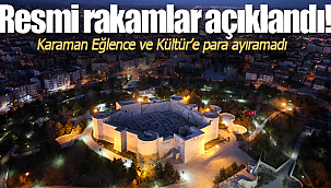 Karaman'da eğlence ve kültüre para çıkmadı