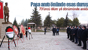 Kazımkarabekir paşa anıtı önünde esas duruş