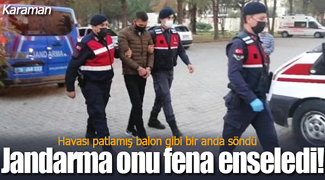 Sahte jandarmaya gerçek jandarma sürprizi