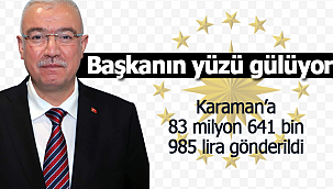 Abidin Çağlayan müjdeyi verdi Karaman'a 83 milyon lira destek