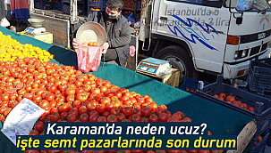 Karaman'da semt pazarında son durum