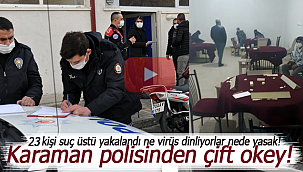 Karaman polisi çift okeyi vurdu