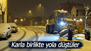 Karla birlikte yola düştüler