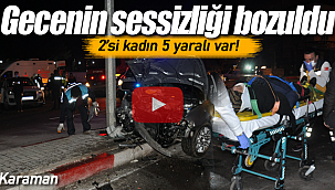 Mezarlık kavşağında kaza 5 yaralı var