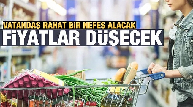 Vatandaş rahatlayacak gıda fiyatları gerileyecek