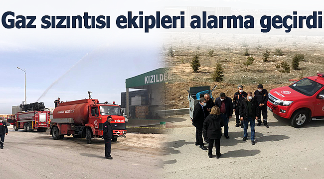 Amonyak gaz sızıntısı ekipleri alarma geçirdi