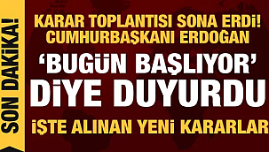 Cumhurbaşkanı Erdoğan açıkladı: Koronavirüsle mücadelede kontrollü normalleşme dönemi