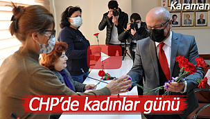 Karaman CHP'de kadınlar günü açıklaması