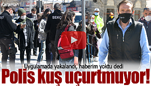 Karaman'da polisin uygulamasıyla sokaktaki riskli kişiler tespit ediliyor