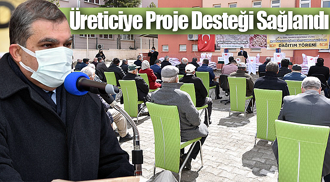 Karaman'da üreticiye proje desteği sağlandı